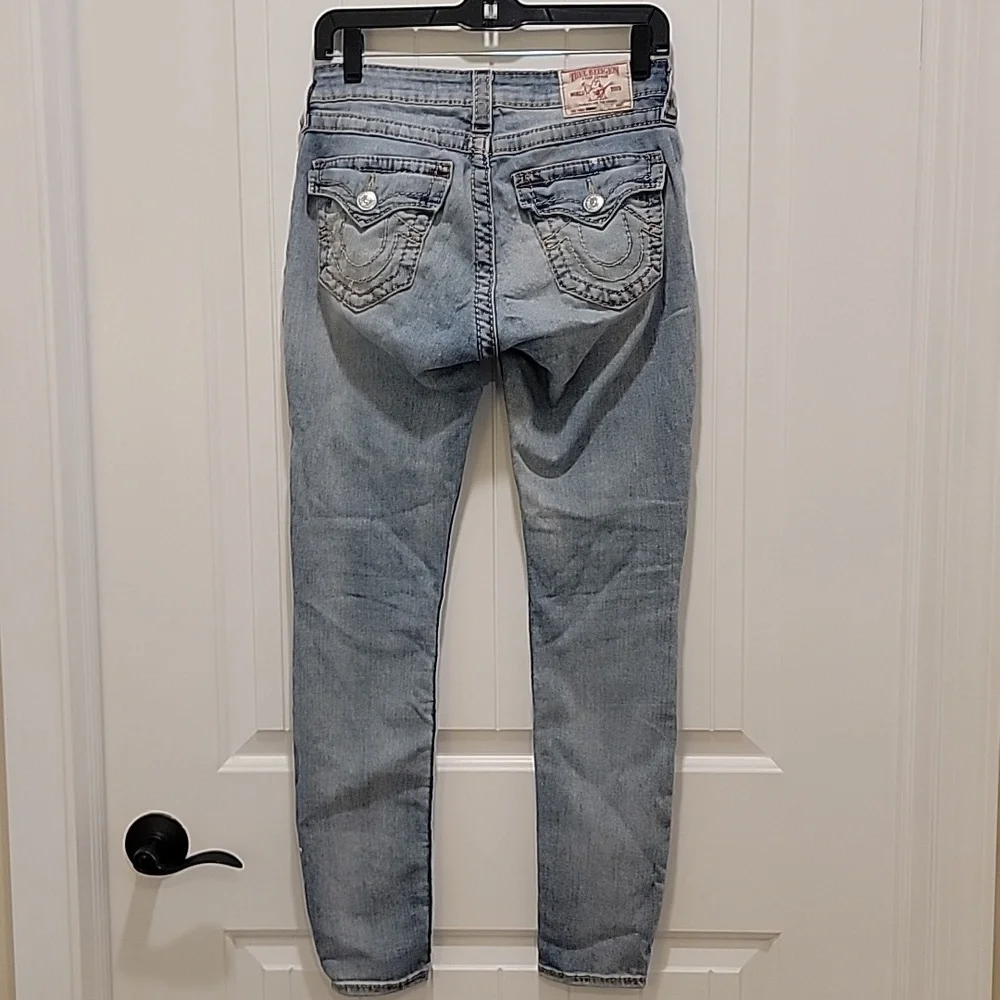 True Religion Women's Light Blue Skinny Jeans Size 26 - Picture 7 of 12